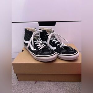Black and White High Top Vans